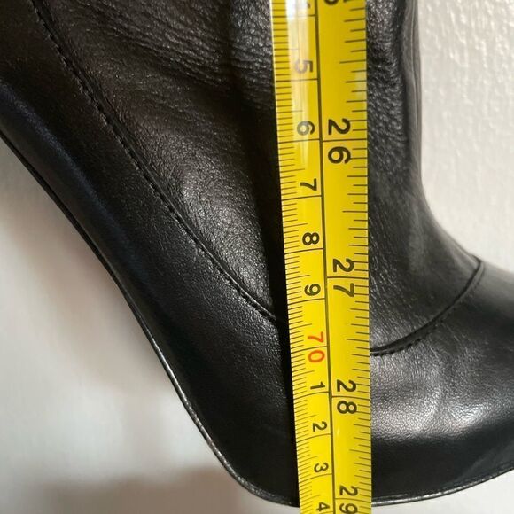 ZIGIny NEW YORK Black Julia Leather Over Knee Thigh Super High Boots S 8.5  NWOB - Picture 4 of 10